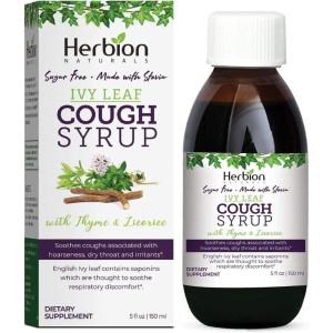 Herbion Naturals Ivy Leaf Syrup With Thyme, Sugar Free, 5 Oz