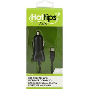 Hottips Elite Car Charger, With Micro Usb Connector, 3 Foot