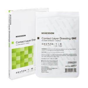 McKesson Brand Wound Contact Layer Dressing Rectangle Sterile 70/CS
