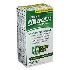 Reese's Pinworm Medicine Liquid For Entire Family Full Prescription Strength 2 Oz