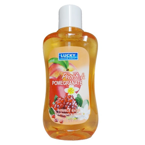 Lucky Super Soft Bubble Bath Pomegranate & Peach 20 Ounce