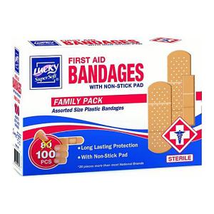 Lucky Super Soft First Aid Bandages, Family Pack
