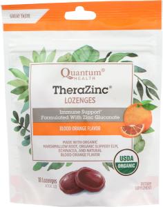 Quantum Health Research Thera Zinc Lozenges - Blood Orange