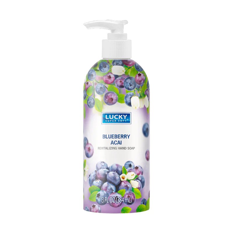 Lucky Super Soft Revitalizing Blueberry Acai Hand Soap 13 Fl Oz