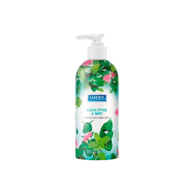 Lucky Super Soft Revitalizing Eucalyptus & Mint Hand Soap 14 Fl Oz