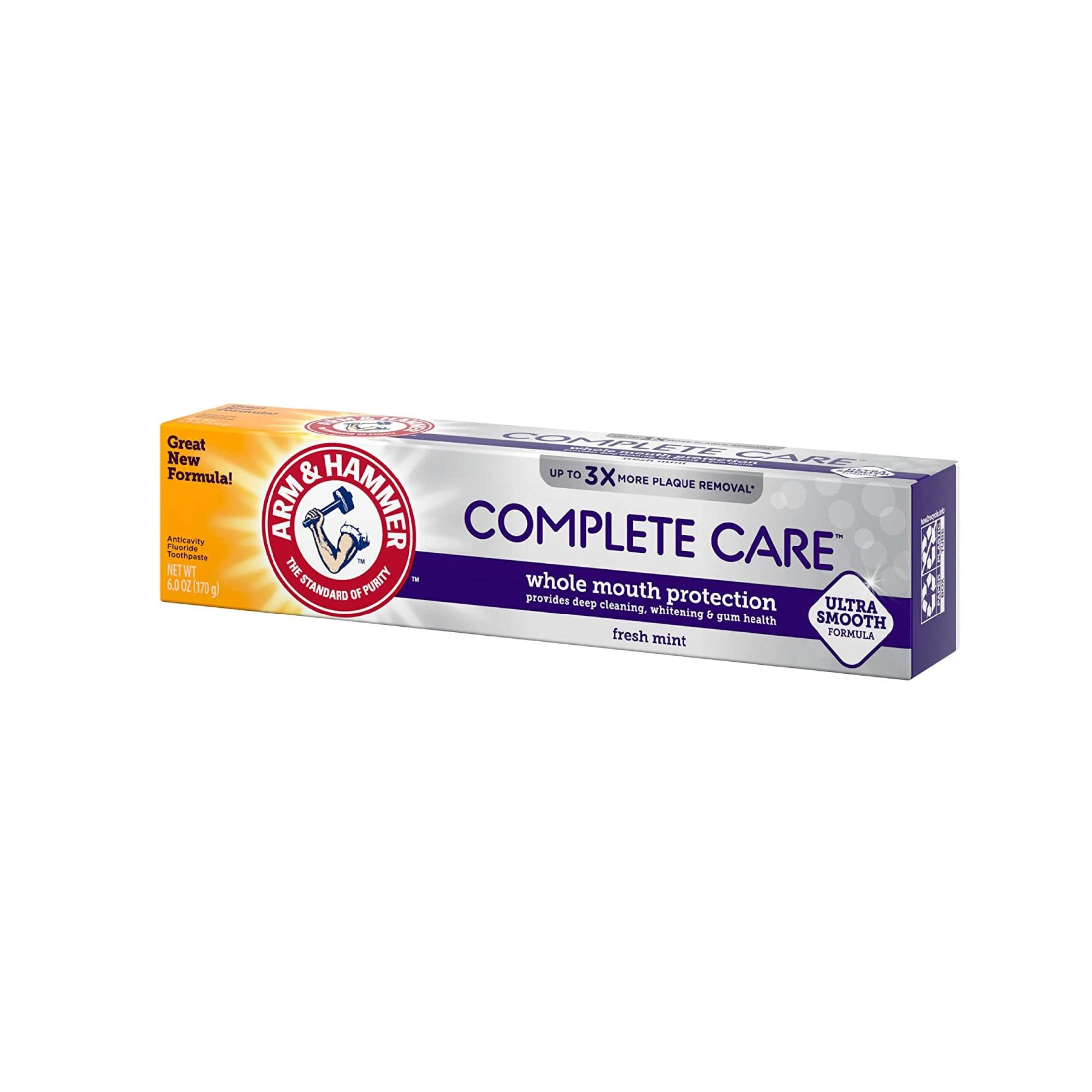 Arm & Hammer Complete Care Toothpaste Extra Whitening Fresh Mint 6 Oz