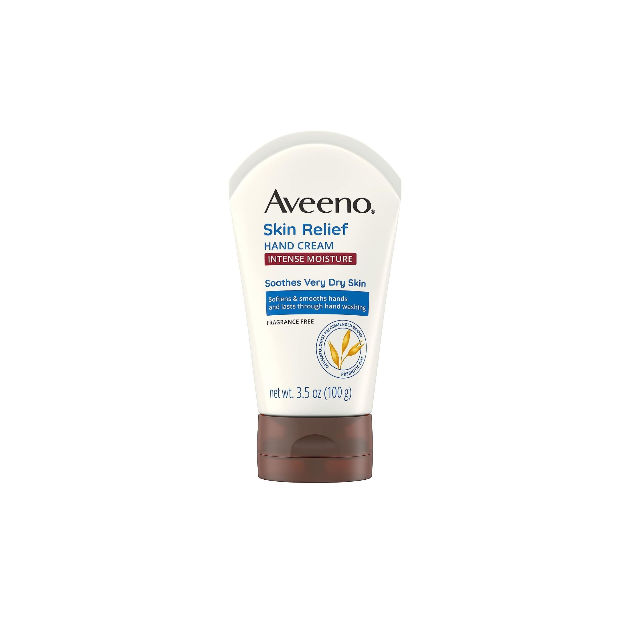 Aveeno Hand Cream, Skin Relief, Intense Moisture, Fragrance Free 3.5 Oz
