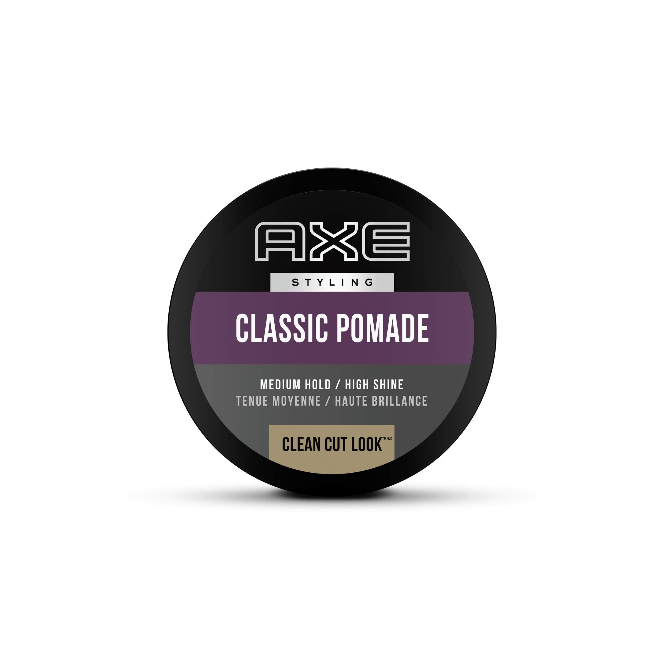 AXE Clean Cut Look, Classic Pomade, Styling, Medium Hold/High Shine, 2.64 Oz