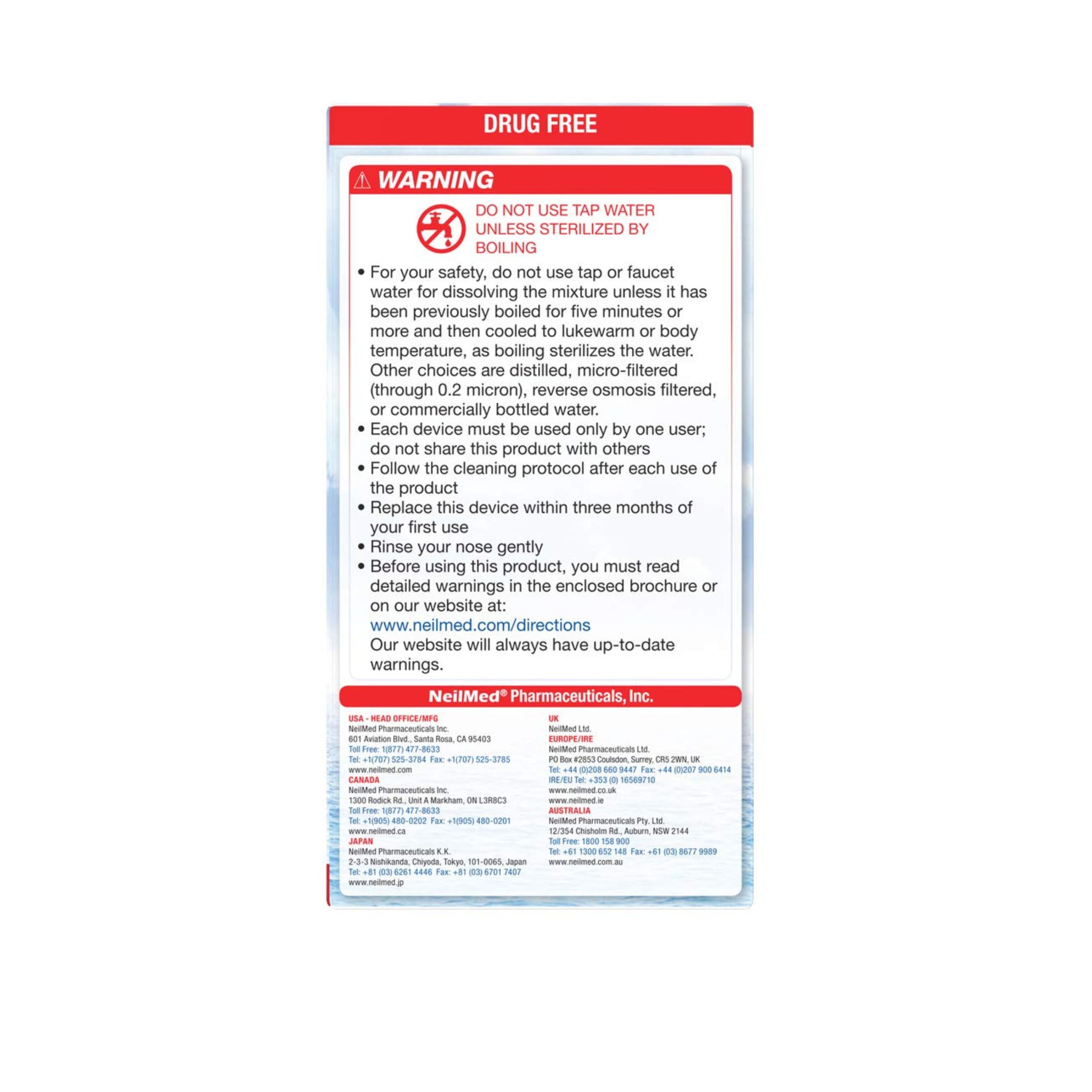NeilMed Sinugator Cordless Pulsating Nasal Wash & 30 Premixed Packets