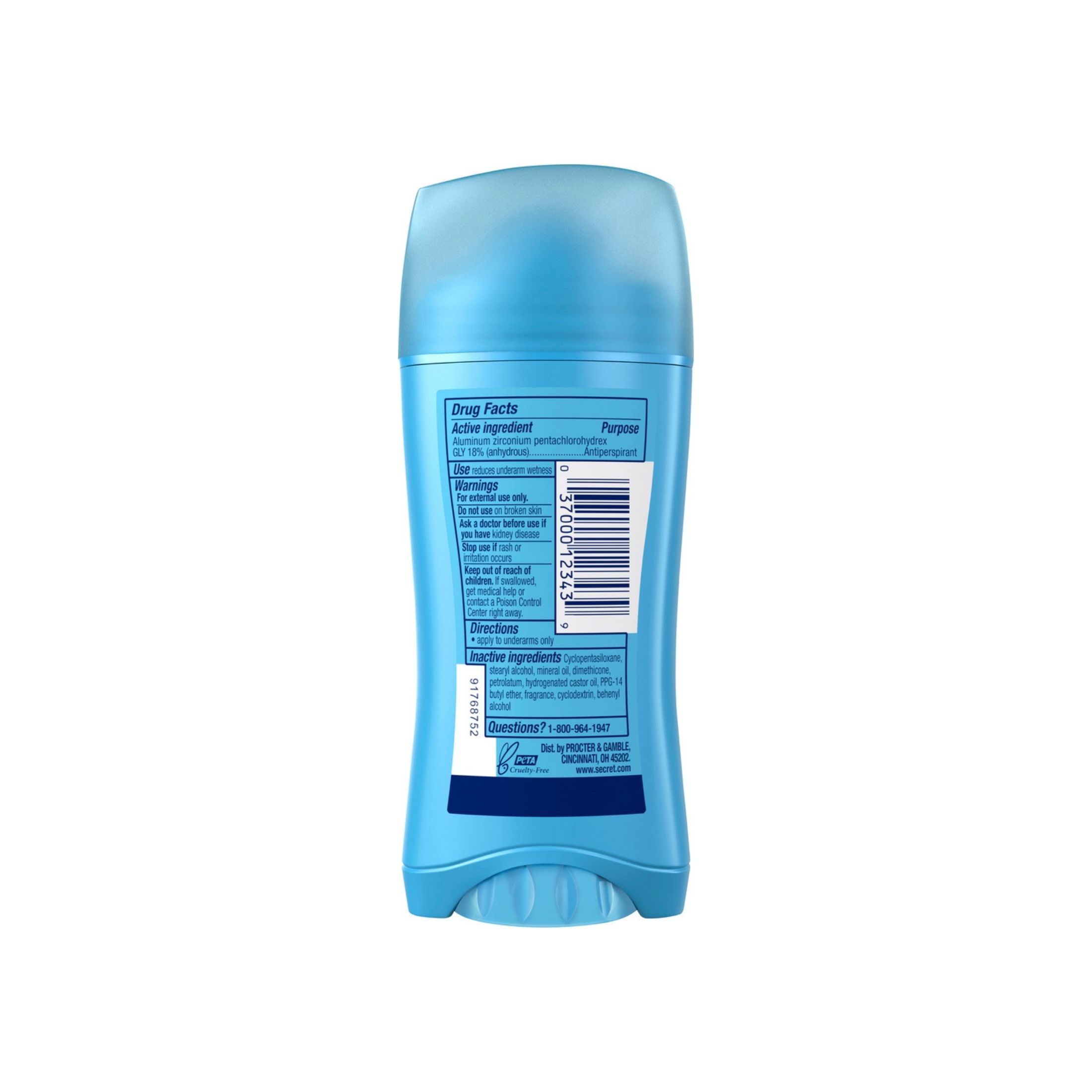 Secret Invisible Solid Ph Balanced Powder Fresh Antiperspirant & Deodorant