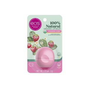 EOS Lip Balm Strawberry Sorbet Organic Sphere .25oz