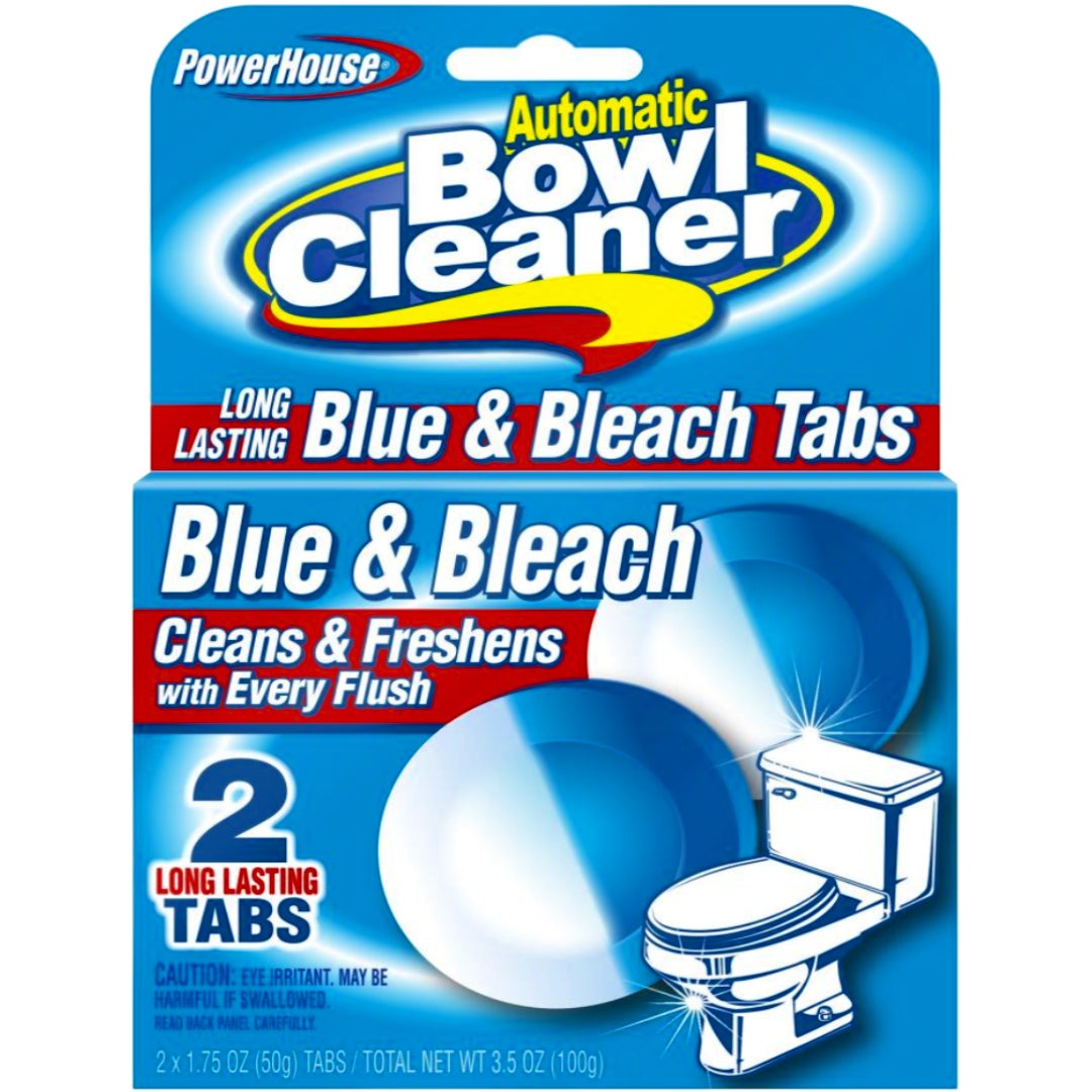 PowerHouse Automatic Bowl Cleaner, Blue & Bleach Tabs