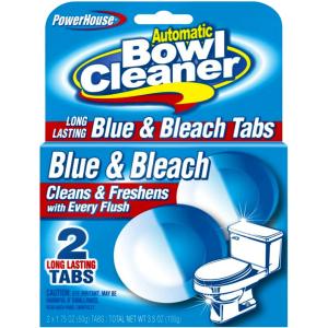 PowerHouse Automatic Bowl Cleaner, Blue & Bleach Tabs
