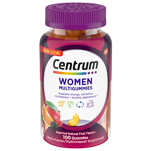 Centrum Multigummies, Women, Assorted Natural Fruit Flavors