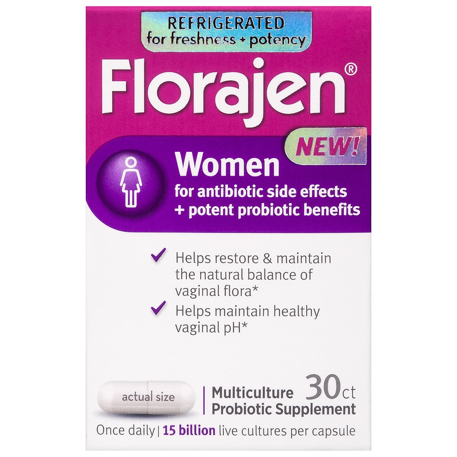 Florajen Womens Multiculture Probiotic Supplement Capsules For Vaginal Health
