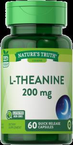 Nature's Truth L-Theanine 200 Mg Dietary Supplement Capsules