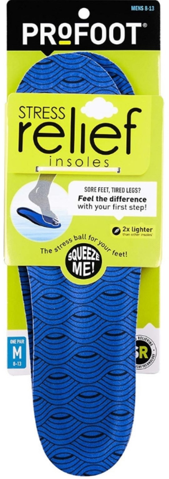 Profoot Stress Relief Insole, Men 8-13, 1 Pair