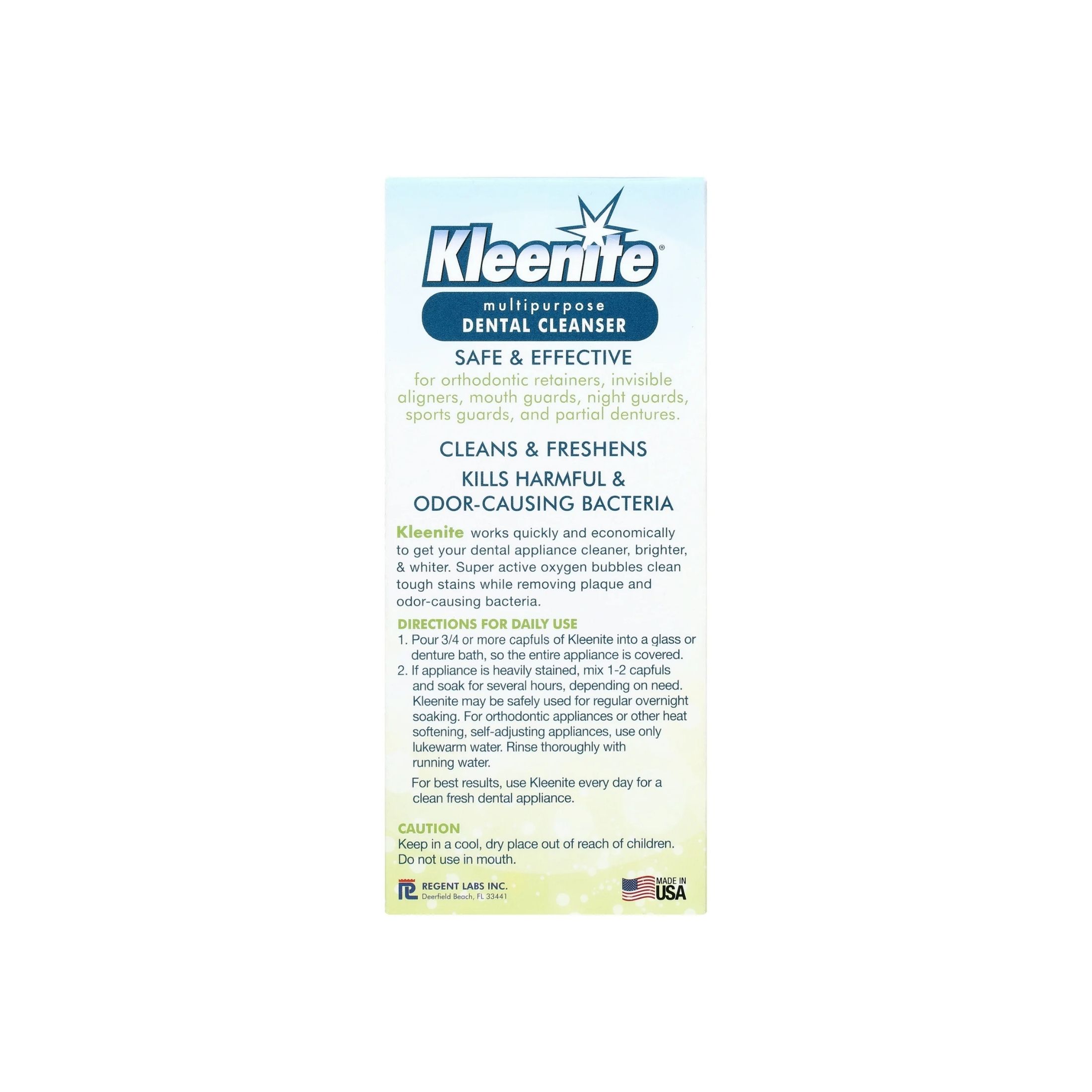 Kleenite Multipurpose Dental Cleanser, Fresh Mint - 9 Oz