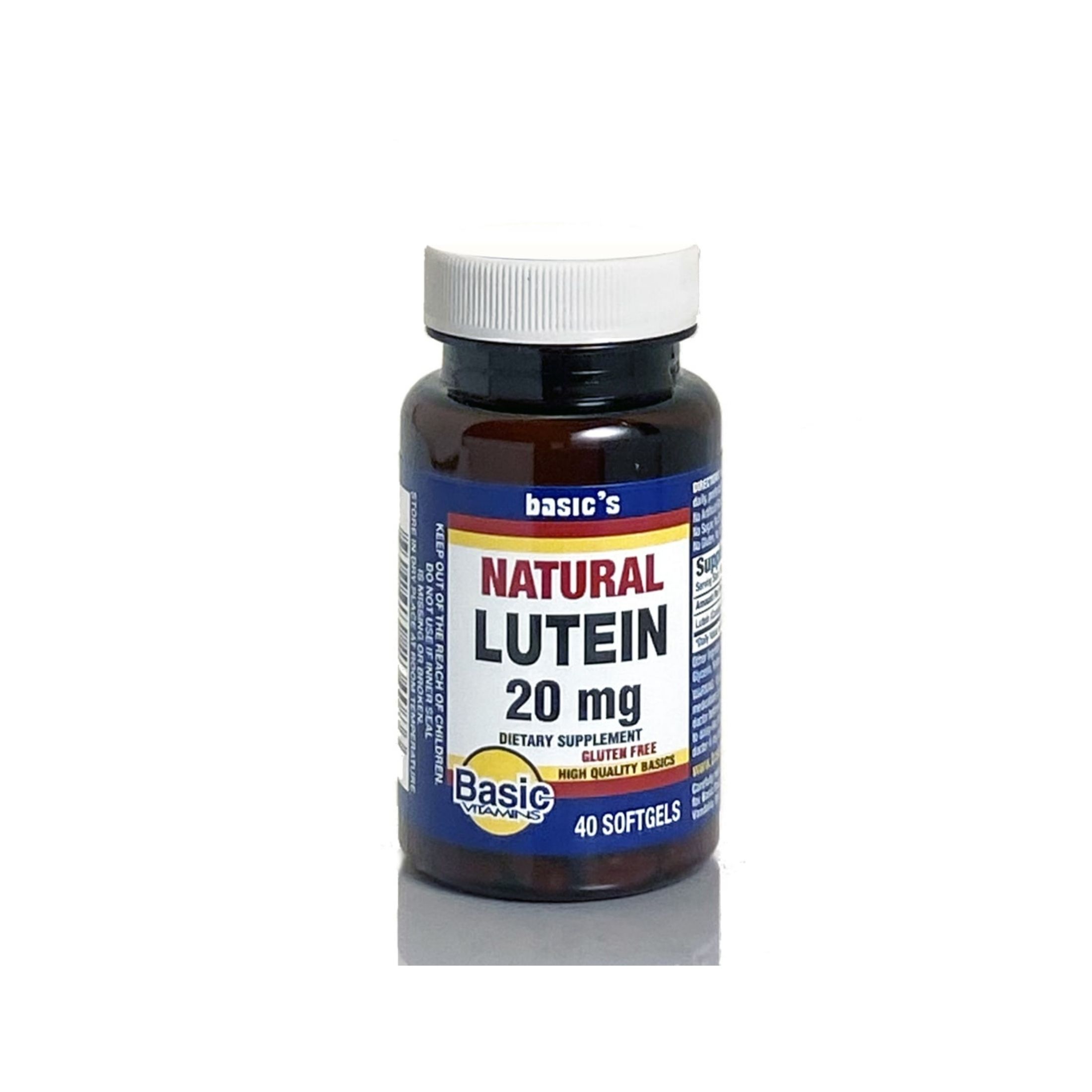 Basic Vitamins Natural Lutein 20 Mg