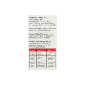 Feosol High Potency Ferrous Sulfate Iron Supplement Tablets 129ct