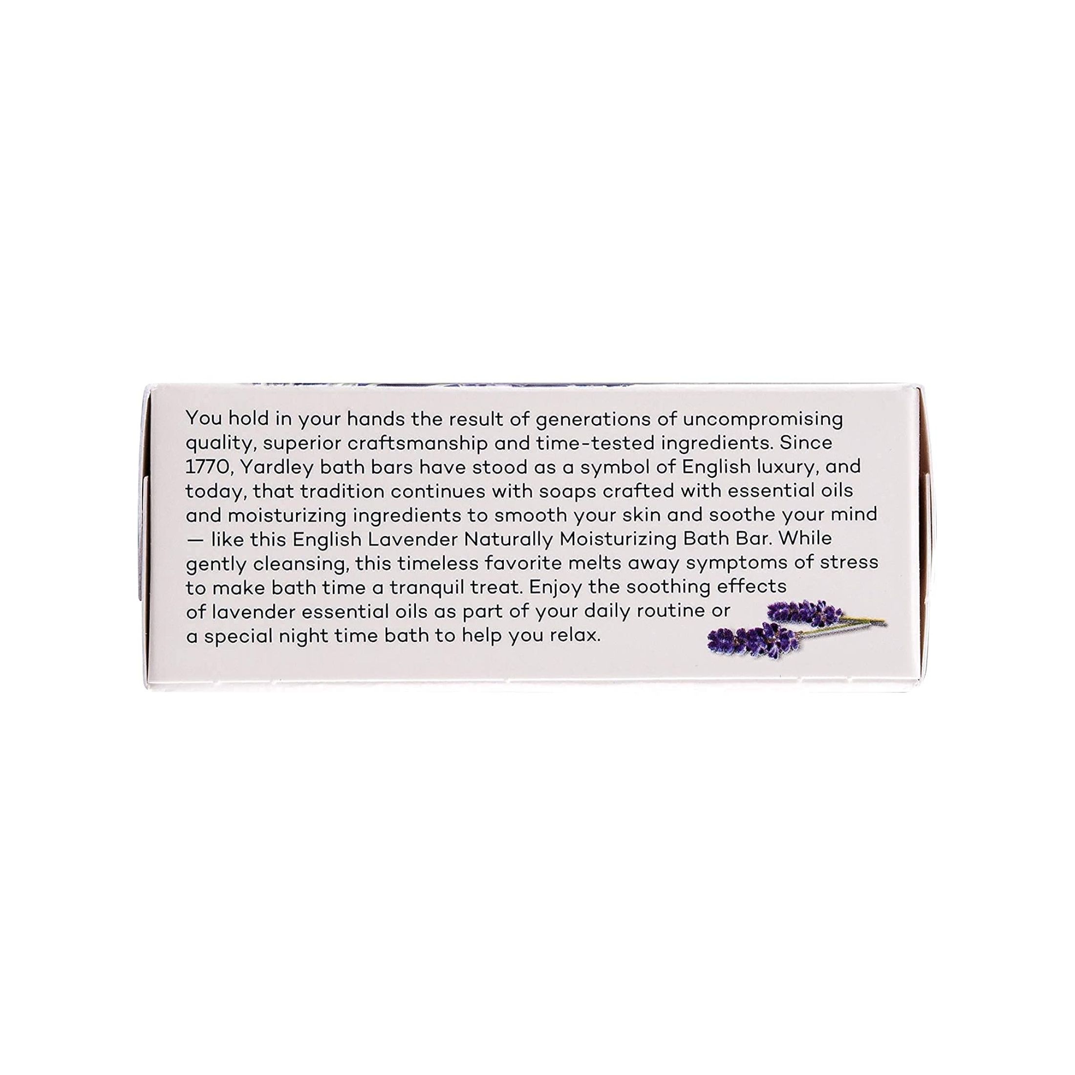 Yardley London Naturally Moisturizing Bath Bar English Lavender
