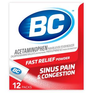 BC B&C Sinus Pain & Congestion, Stick Packs, Value
