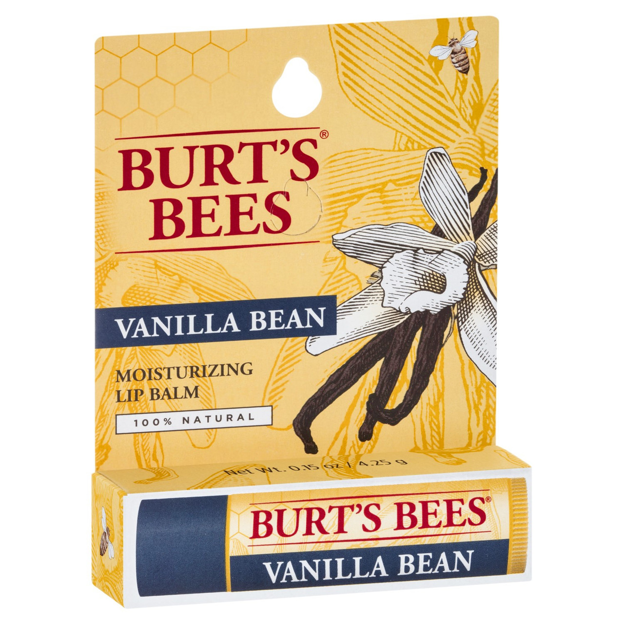 Burt's Bees Vanilla Bean Lip Balm Blister Box - 0.15oz