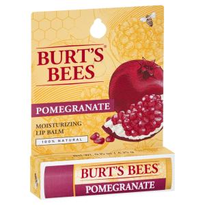 Burt's Bees 100% Natural Moisturizing Lip Balm, Pomegranate, 1 Tube In Blister Box