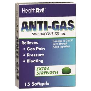 HealthA2Z A2 Softgels 125 Mg Extra Strength Anti Gas