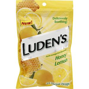 Luden's Deliciously Soothing Throat Drops, Honey Lemon Flavor, 25 Count