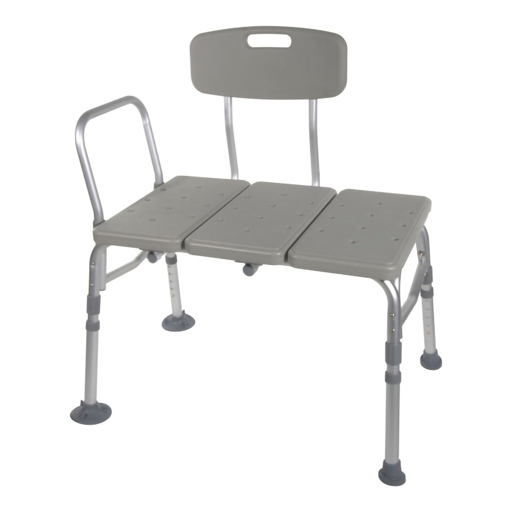 McKesson Knocked Down Bath Transfer Bench Adjustable Height Up To 400 Lbs