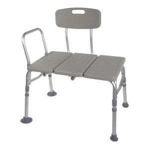 McKesson Knocked Down Bath Transfer Bench Adjustable Height Up To 400 Lbs