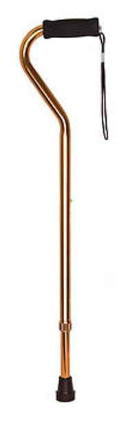 McKesson Offset Cane Aluminum 30 To 39 Inch Height Bronze