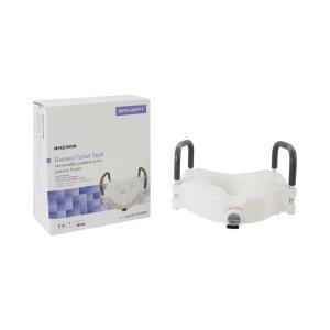 McKesson Raised Toilet Seat, Removable Arms, 5" Height