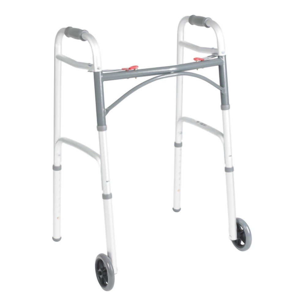 McKesson Drive Folding Walker Junior 350 Lbs. 25 To 32.25 Inch