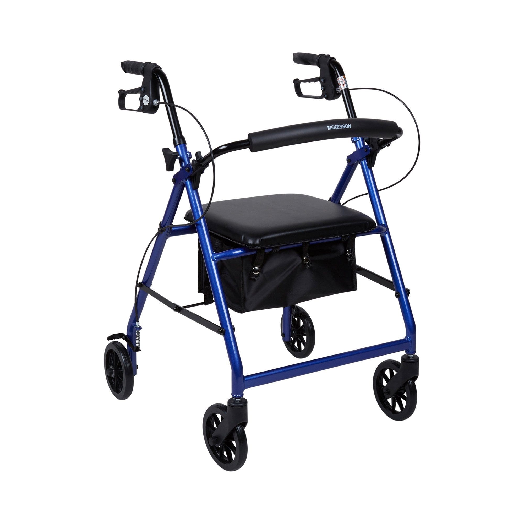 McKesson 4 Wheel Rollator - Blue/Black