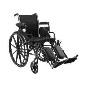 McKesson Lightweight Wheelchair Dual Axle Desk Length Arm Flip Back, Padded, Removable Arm Style Mag, Count Of 1