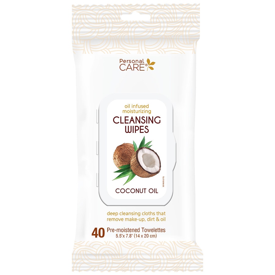 Personal Care Cleansing Wipes, Coconut Oil