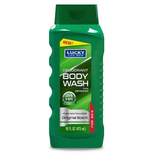 Lucky For Men 24 Hr Fresh Deodorant Original Scent Body Wash 16 Fl Oz