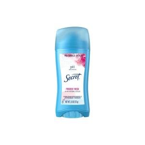 Secret Invisible Solid pH Balanced Powder Fresh Antiperspirant & Deodorant, 2.6 OZ