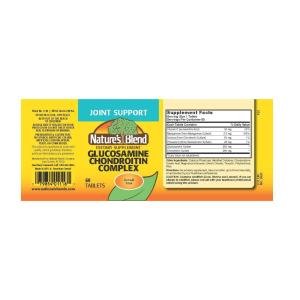Nature's Blend Glucosamine Chondroitin Complex Tablets, 60 Tabs