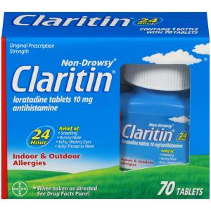 Claritin Non Drowsy Allergy 24 Hour Relief Tablets, 10 Mg