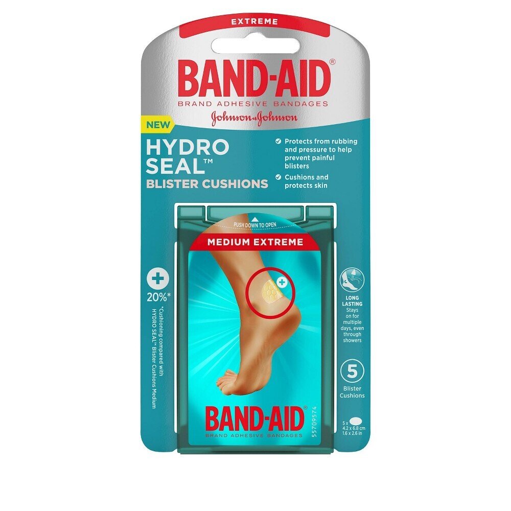 Band-Aid Brand Hydro Seal Blister Cushion Bandages, Extreme - 5ct