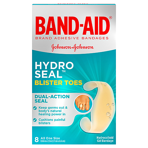 Band-Aid Brand Hydro Seal Adhesive Bandages For Toe Blisters, Waterproof Blister Pad