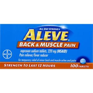 Aleve Back & Muscle Pain, 220 Mg, Tablets