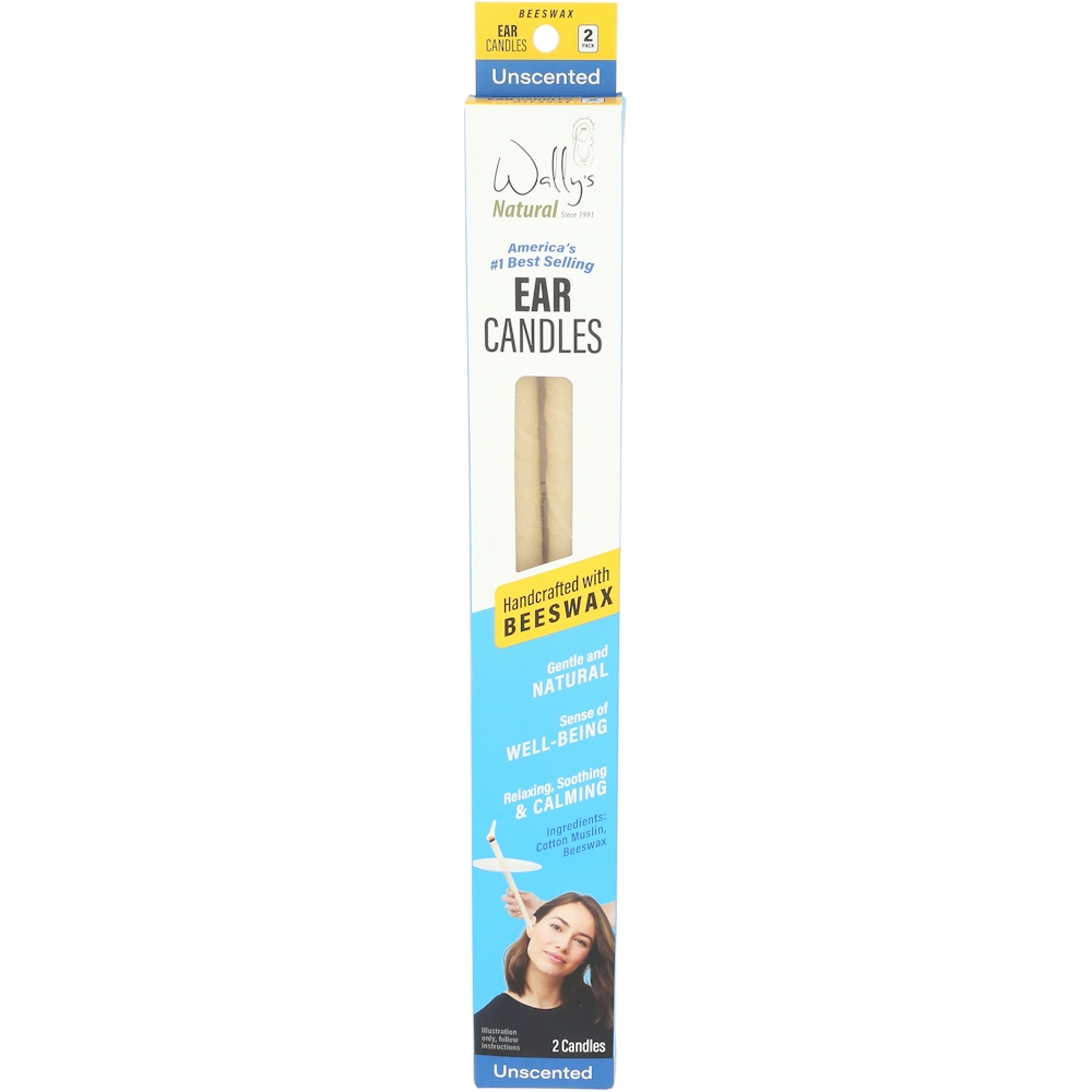 Wally's Natural Products Beeswax Ear Candle - 2 Candles