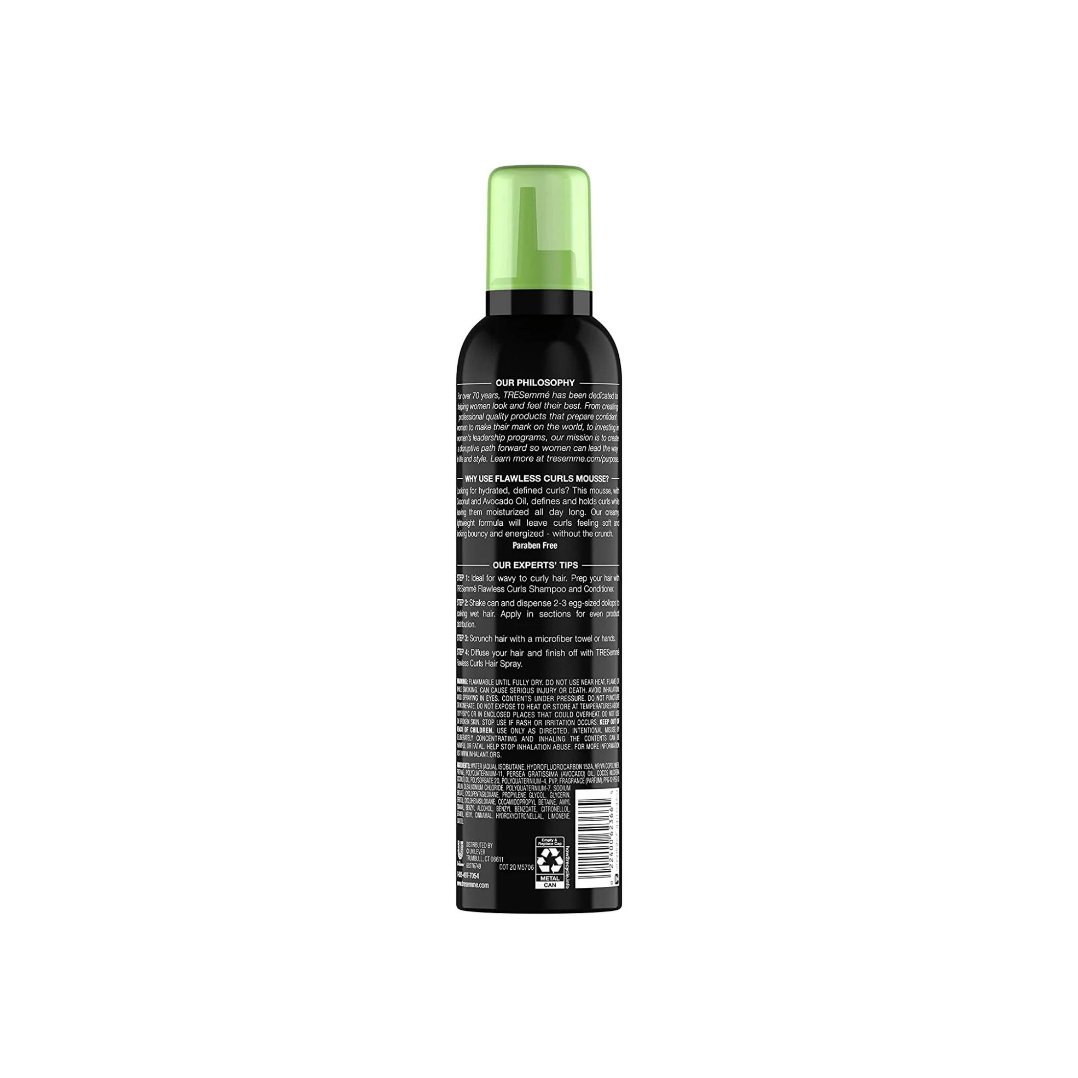 TRESemme Curl Care Flawless Curls Mousse Extra Hold 10.5 Oz