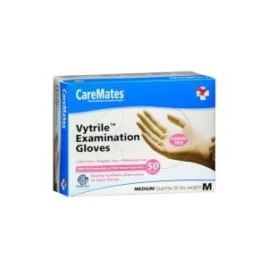 CareMates Vytrile Gloves Powder Free Medium 50ct