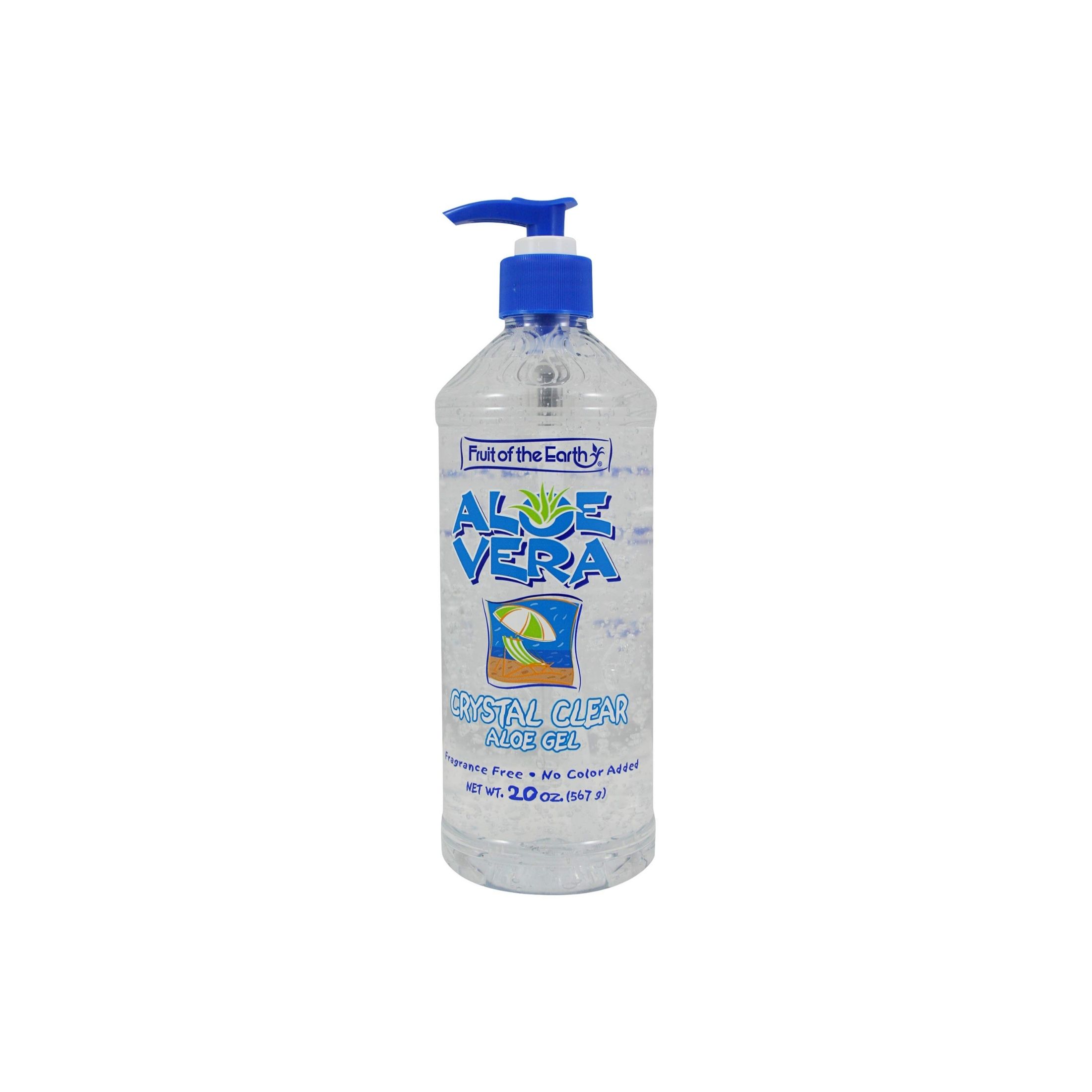 Fruit of the Earth Aloe Vera Crystal Clear Gel Bottle - 20 Oz