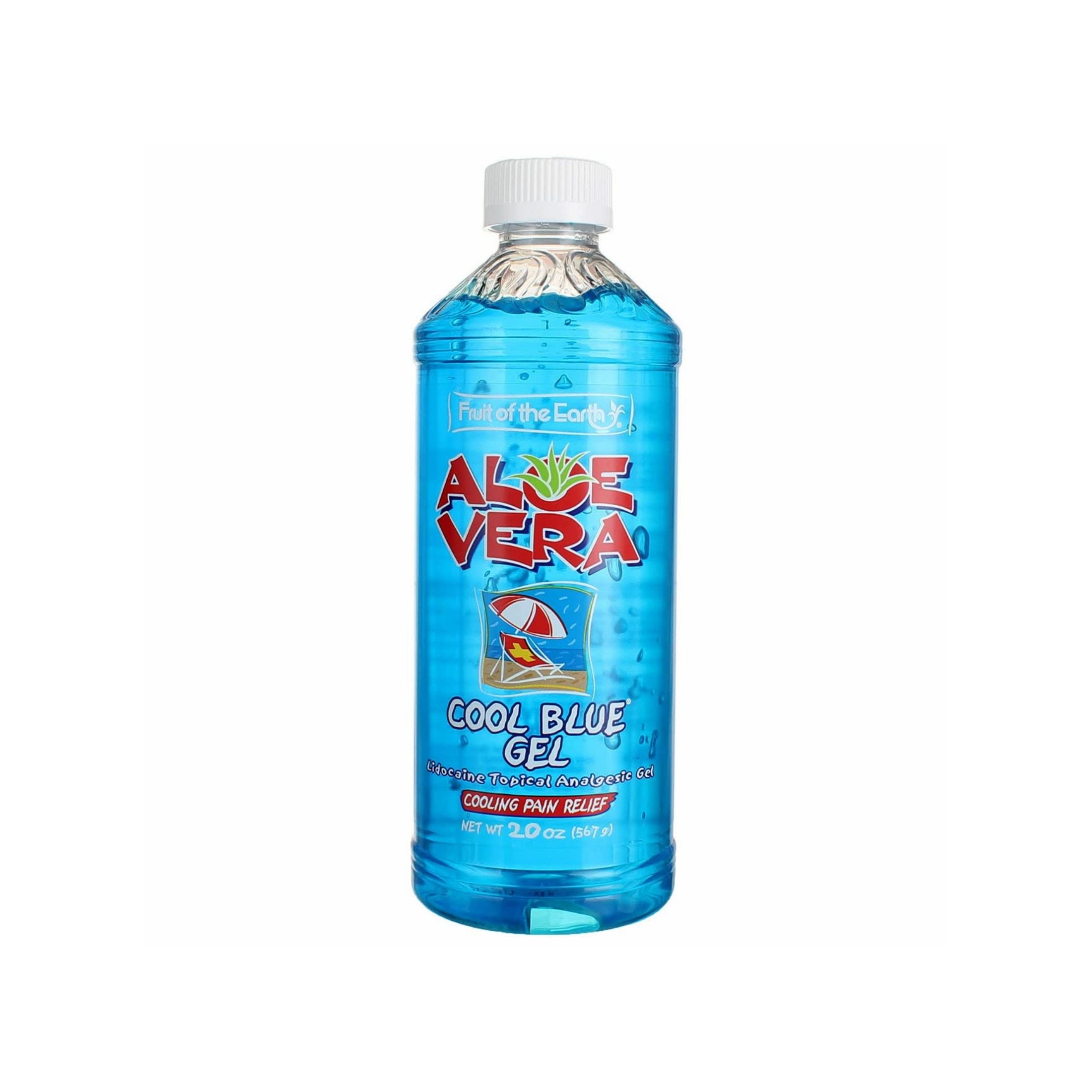 Fruit of the Earth Aloe Vera Gel - Cool Blue - 20 Ounce
